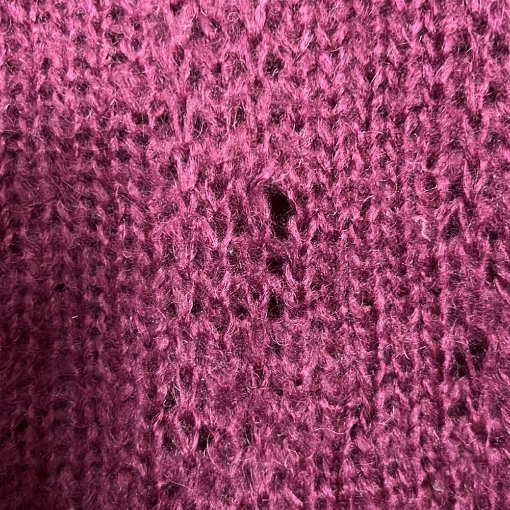 Wooden Ships Purple Cowl Neck Knit Sweater Dress Size S/M - Picture 6 of 6